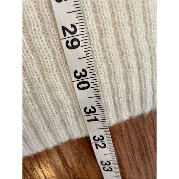 Calvin Klein ivory cableknit wool mohair blend tunic length sweater size s - Picture 7 of 8